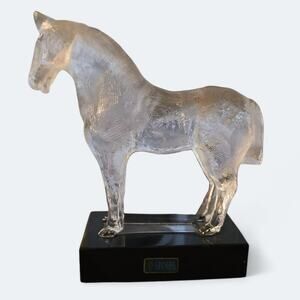 Cristal de Sevres France Horse High Quality Crystal Art Figurine
